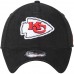 Men's Kansas City Chiefs New Era Black Core Fit 49FORTY Fitted Hat 2787295